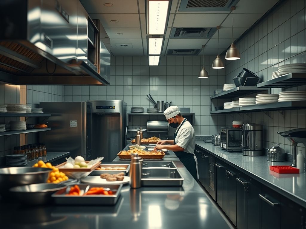 Como definir zonas de trabalho em cozinhas industriais