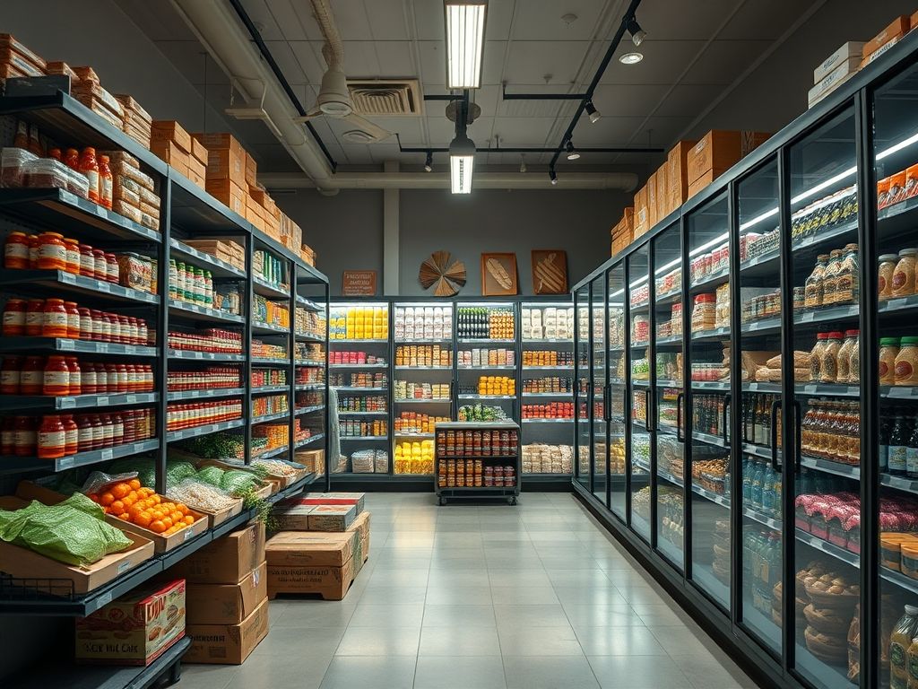 Como organizar o espaço de armazenamento de mercadorias largas