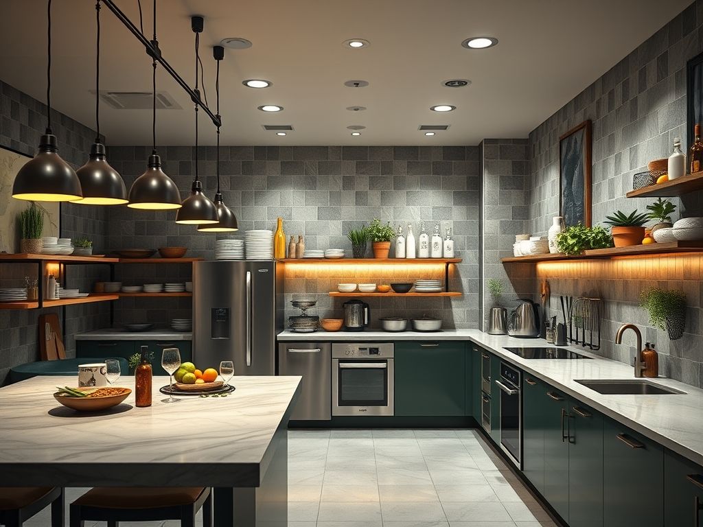 Como organizar o layout de cozinhas em linha