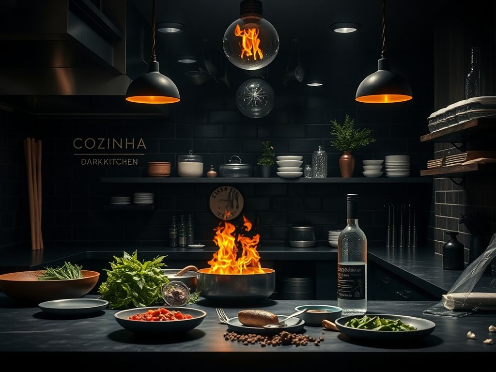 Cozinha dark kitchen para abertura rápida de unidades
