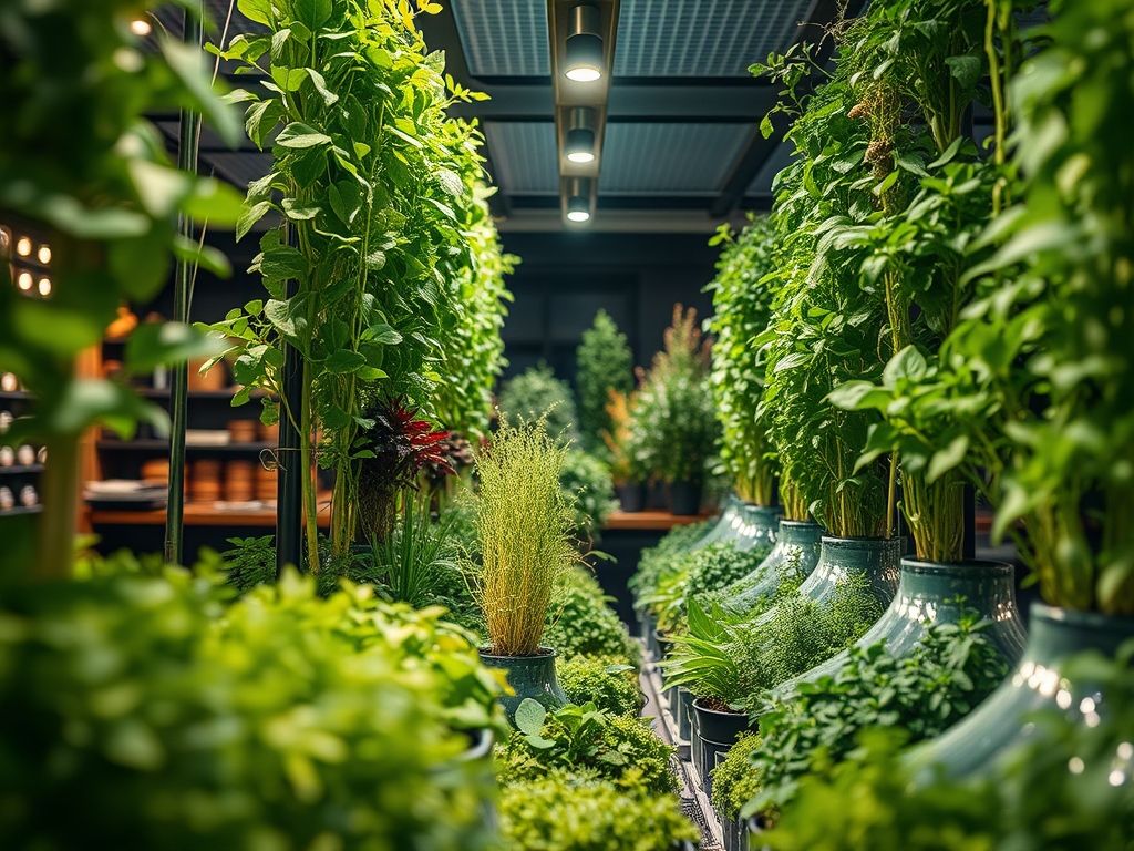 Cultivo vertical de ervas e temperos no local