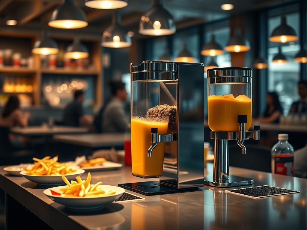 Dispensadores automáticos de condimentos em porções exatas