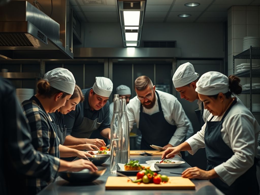 Treinamento de equipes multigeracionais na cozinha