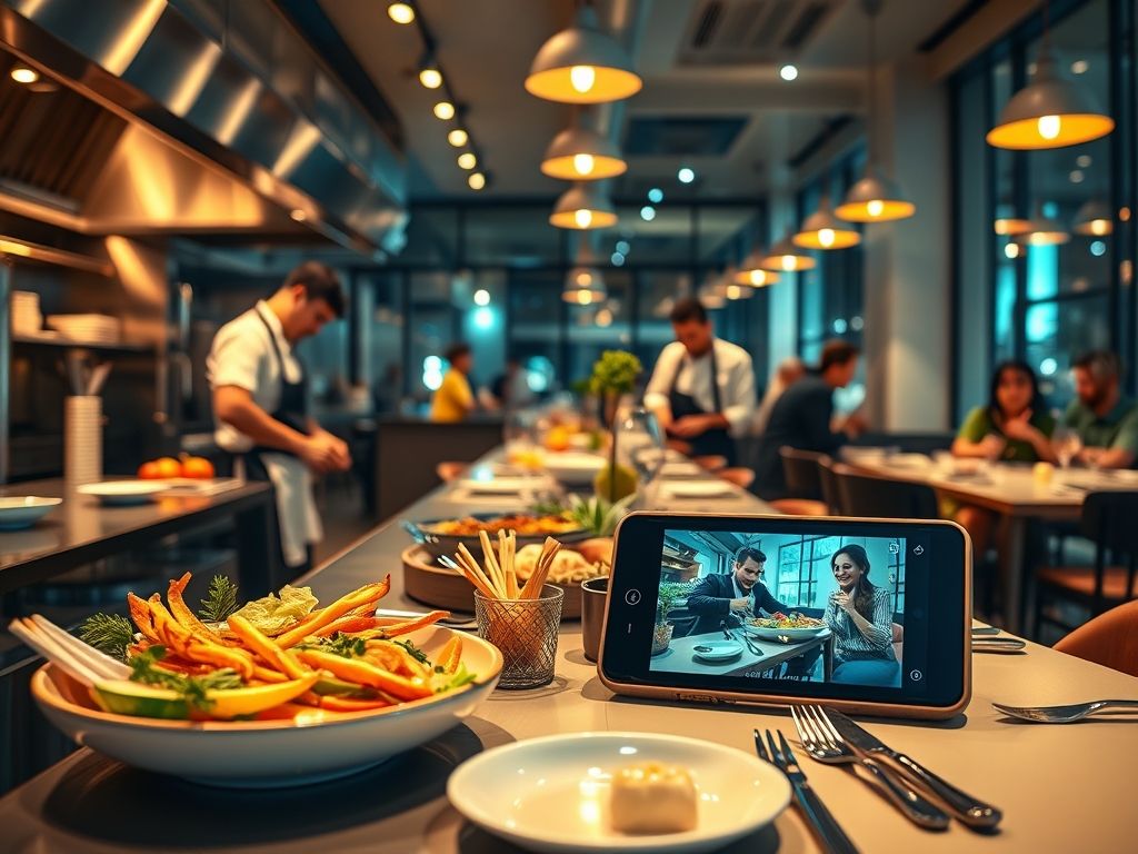 Como usar vídeos curtos para mostrar o dia a dia do restaurante
