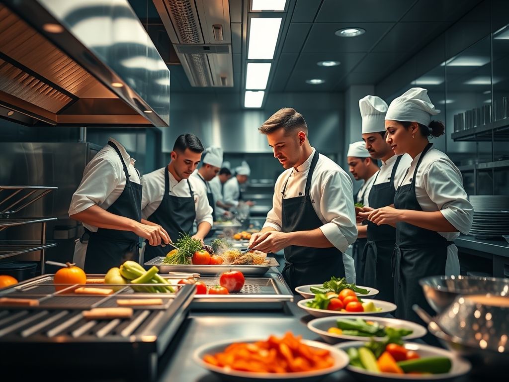 Estratégias para treinar equipe de cozinha sob pressão