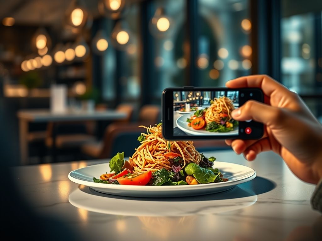 O poder das fotos do prato do dia nas redes sociais