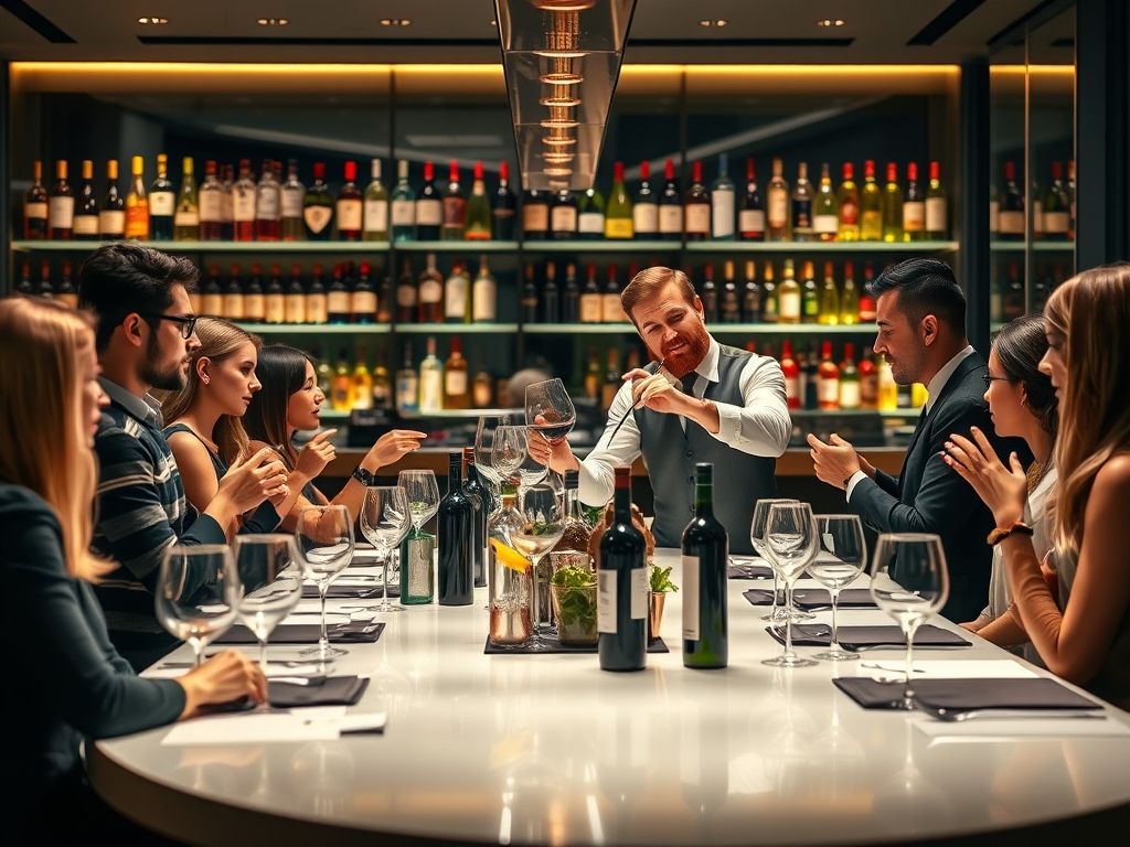 Treinamento de sommeliers e atendentes de bar