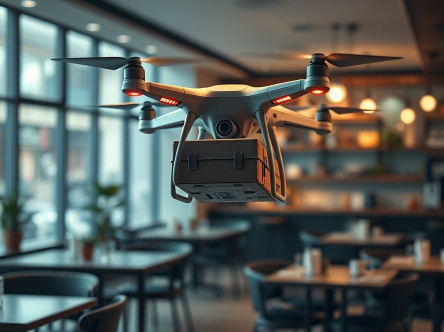 Delivery com drones: futuro da logística gastronômica