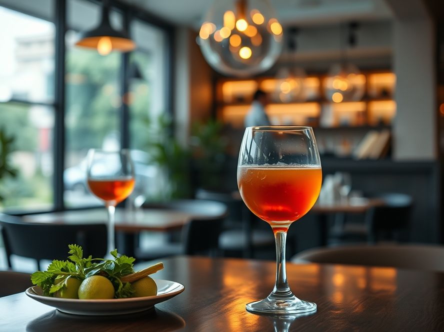 Experiência gastronômica com harmonização de bebidas