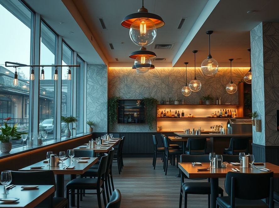 Iluminação que valoriza pratos e melhora a experiência