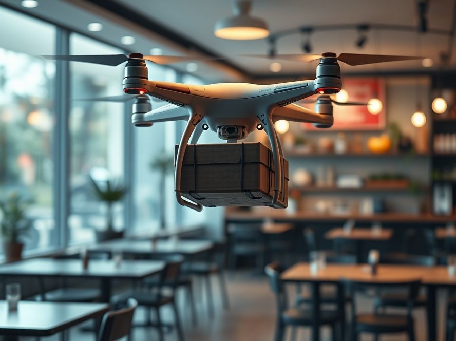 O futuro do delivery com drones e robôs