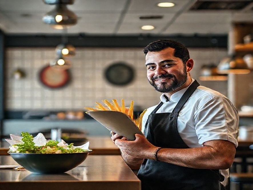 Elementos visuais que transmitem higiene e organização